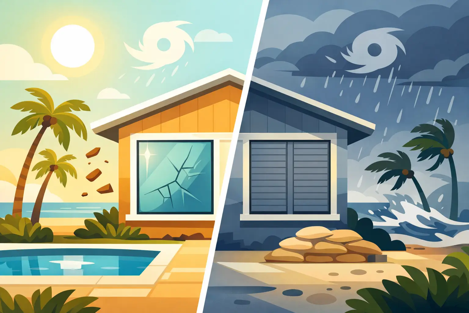Impact Windows vs Shutters in Florida
