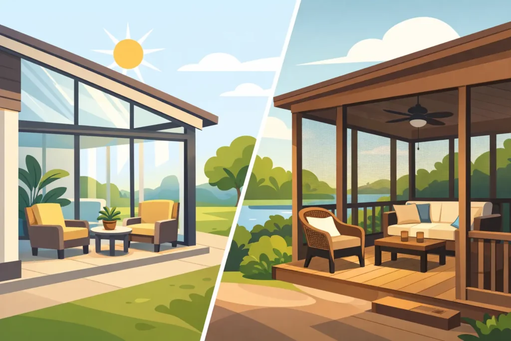 Sunroom vs Screened Porch: Which Fits Best?