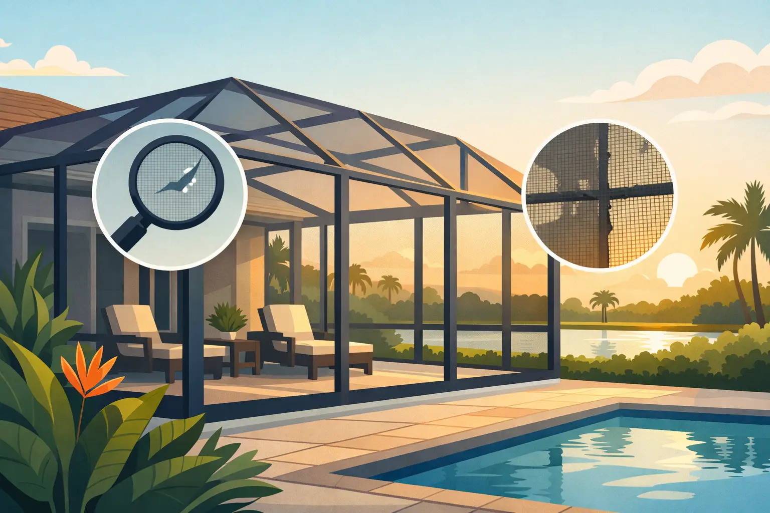 When to Rescreen a Lanai in Florida