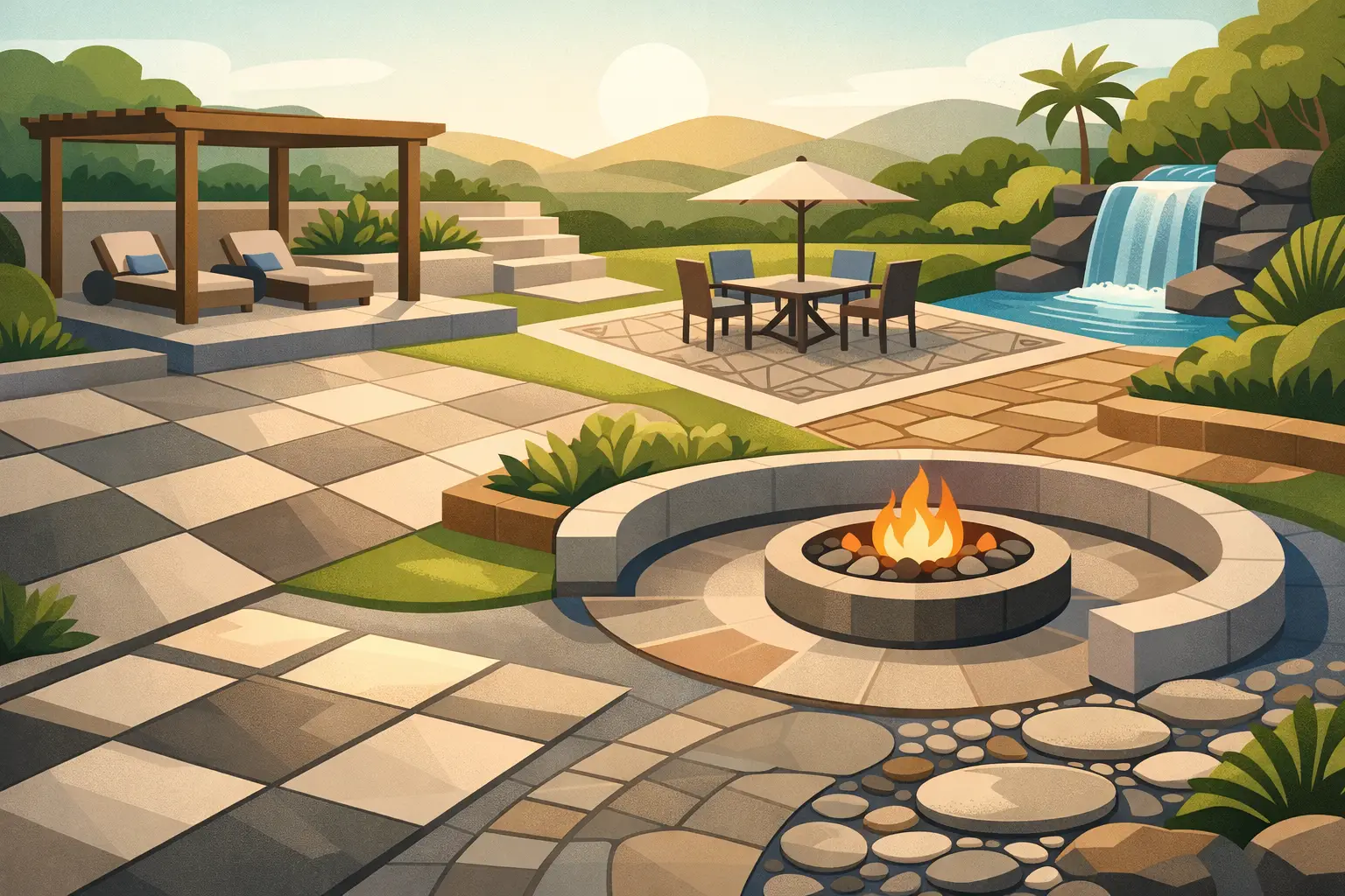11 Decorative Concrete Patio Ideas