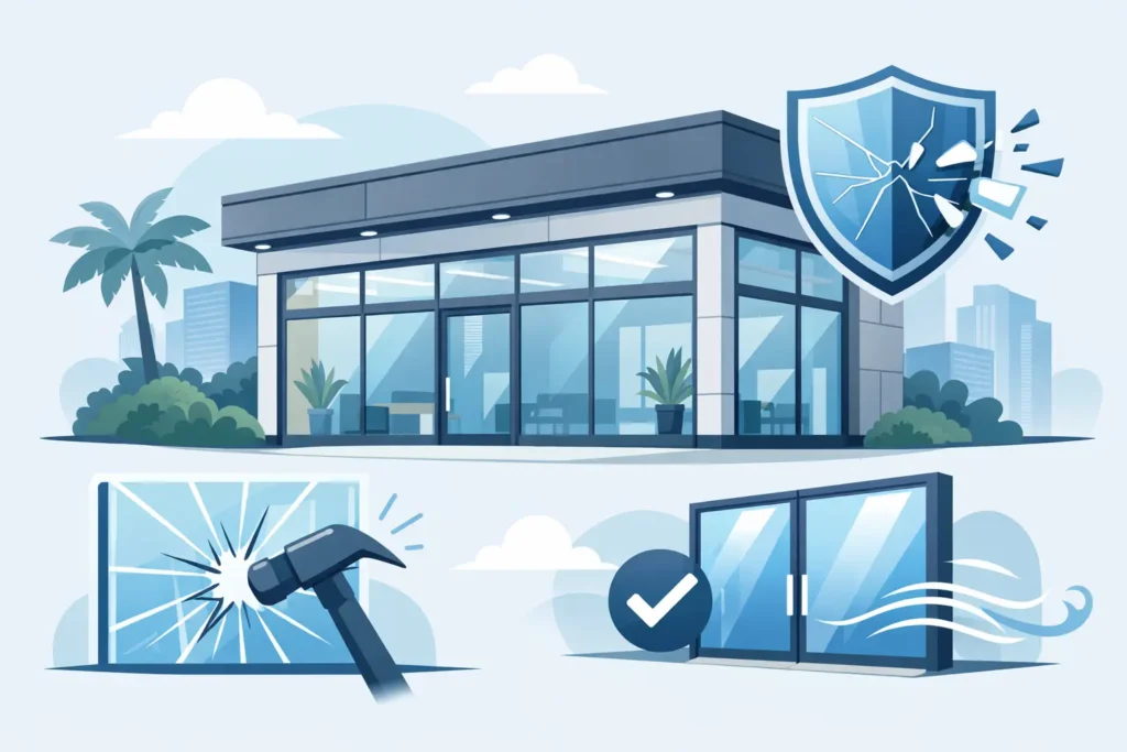 Commercial Storefront Impact Windows