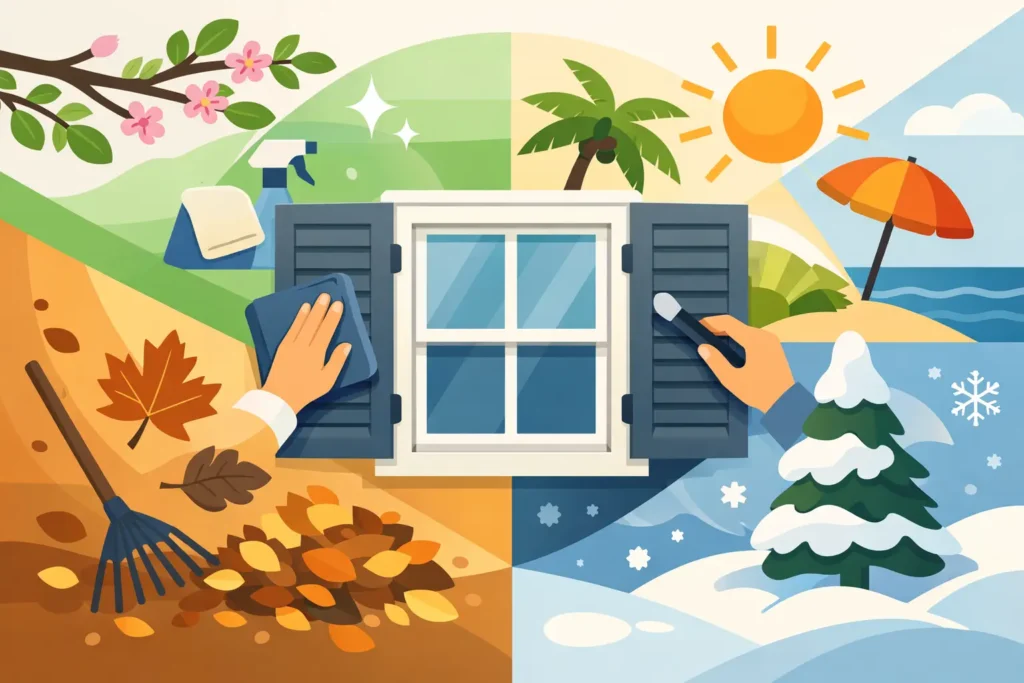 How to Prepare Shutters Seasonally