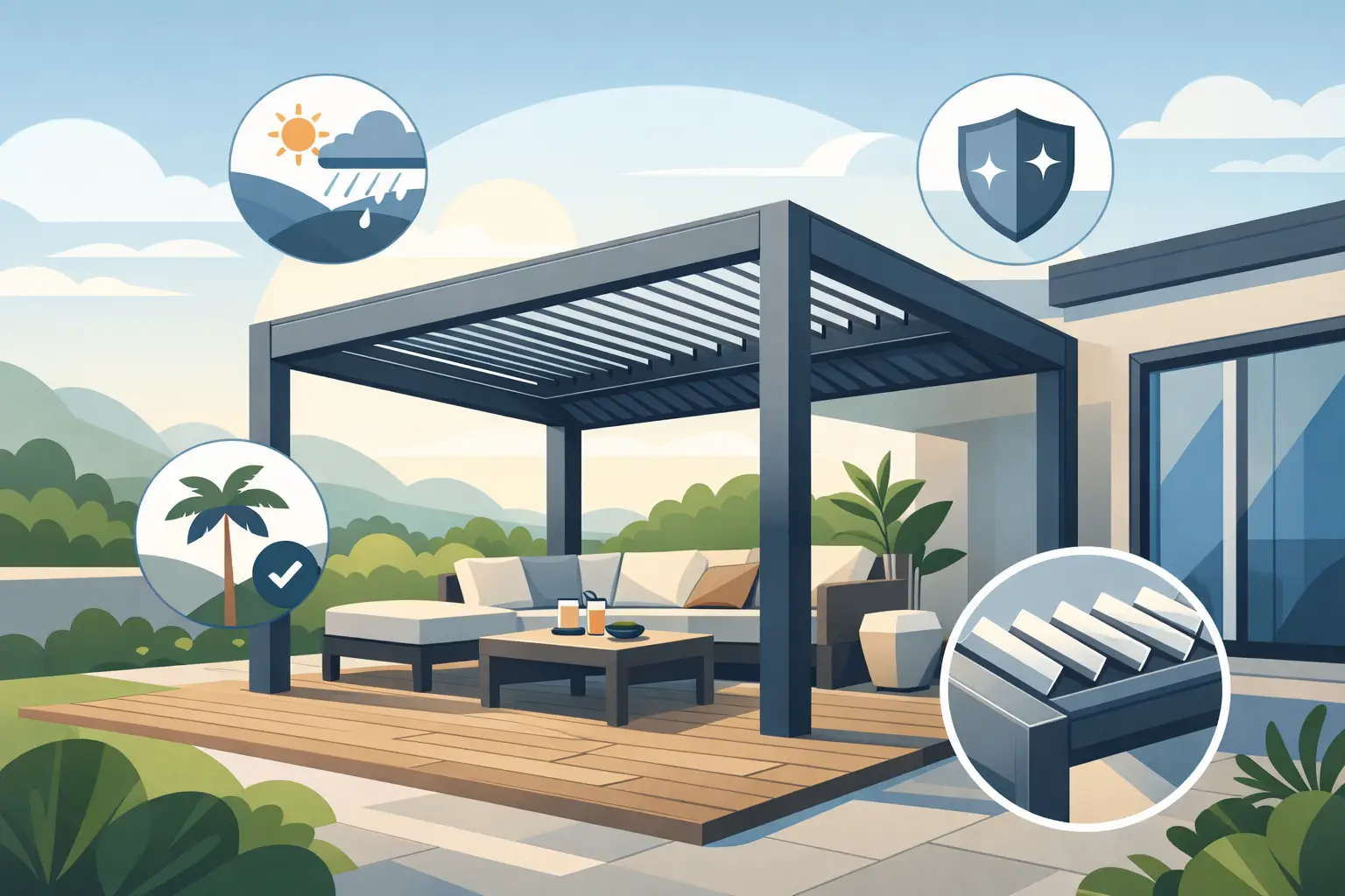 9 Benefits of Aluminum Pergolas
