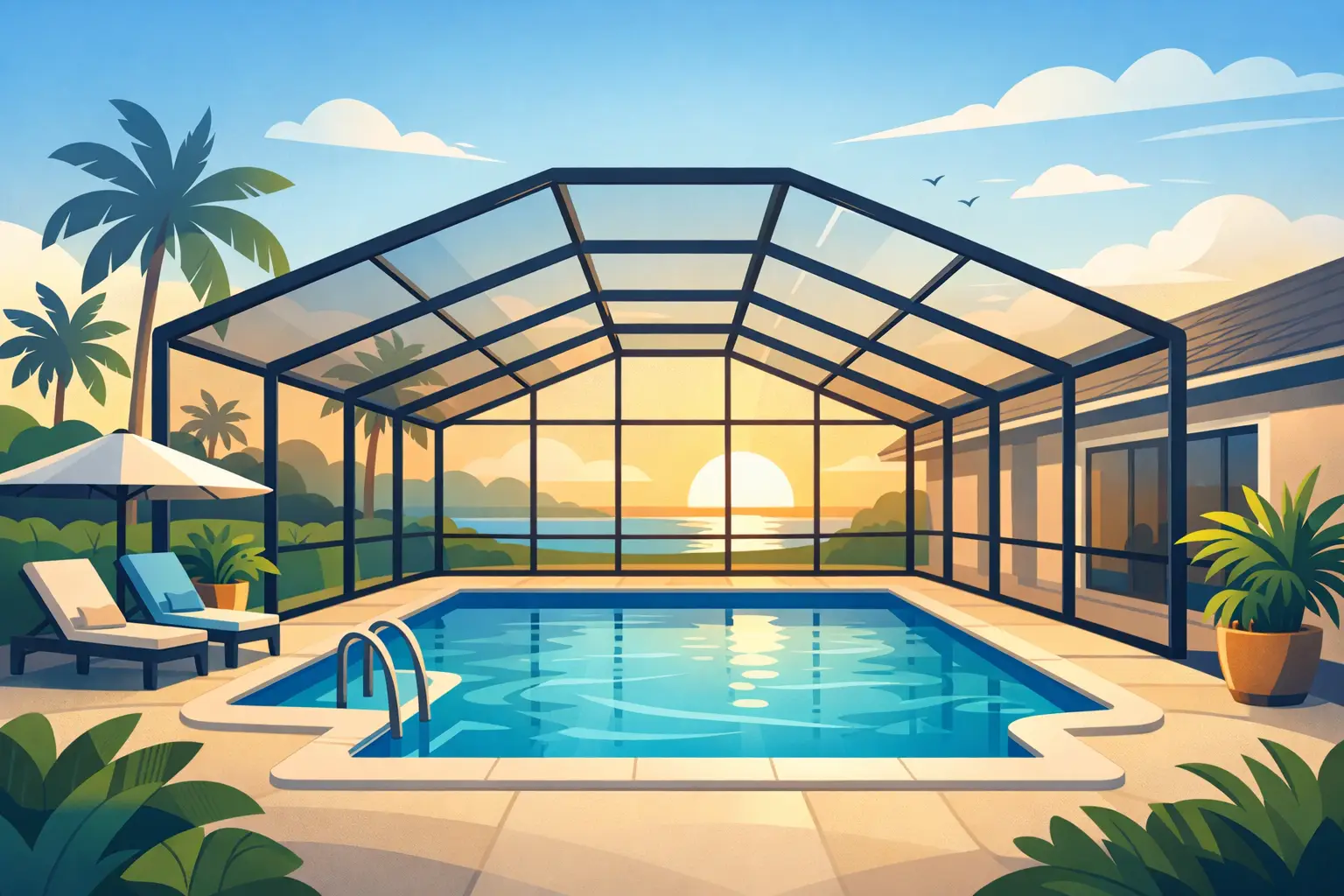 How Long Do Pool Cages Last in Florida?