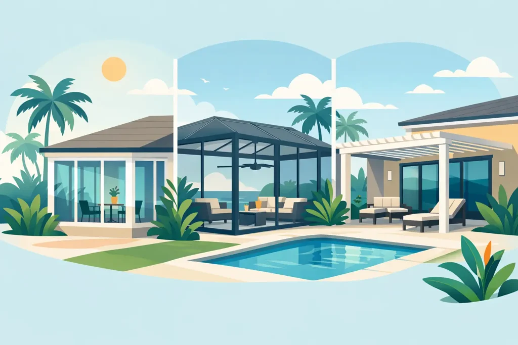 Top Patio Enclosure Materials for Florida Homes
