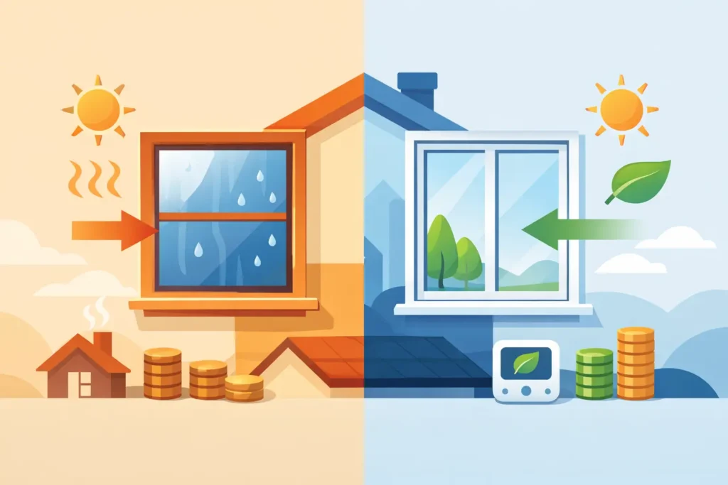 Window Replacement Energy Savings Example