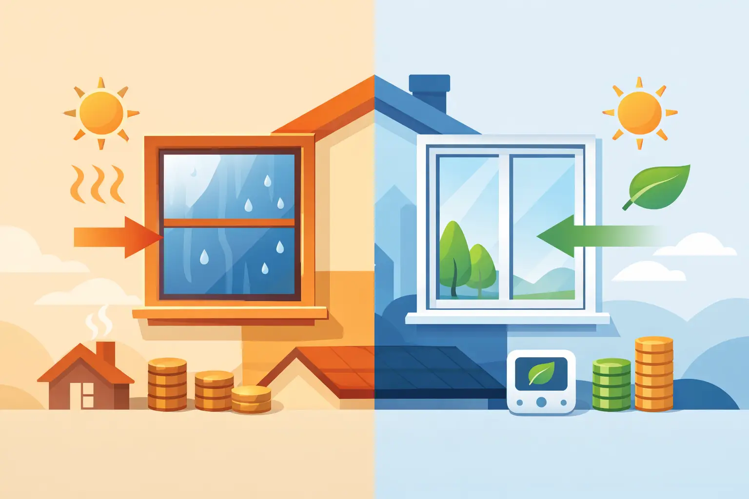 Window Replacement Energy Savings Example