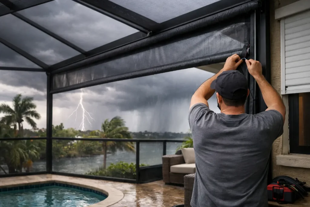 How to Prepare Screen Rooms for Florida Storms