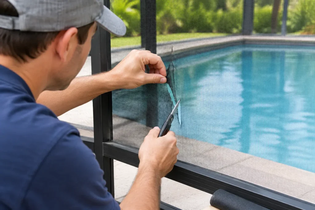 How to Repair Torn Pool Screens the Right Way
